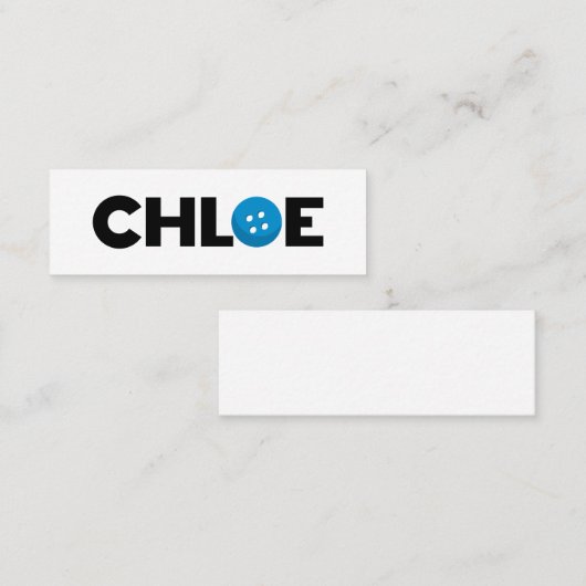 クロエボタン スキニー名刺 (正面/裏面)