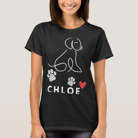 クロエ犬鼻政府機関の政治 Tシャツ (正面)