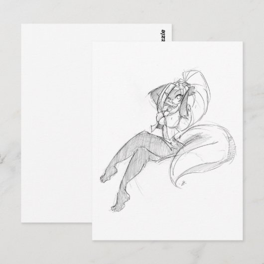 クロエ退屈05 ポストカード (正面/裏面)