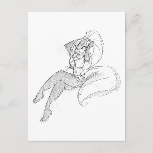 クロエ退屈05 ポストカード (正面)