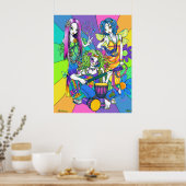 「クロエ、メロディ、調和」花妖精バンドのポスター ポスター (キッチン)