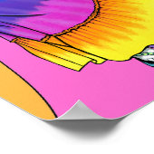 "クロエ"レインボーピースヒッピー妖精ポスター ポスター (角)