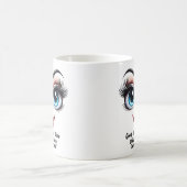 クロエ、素敵な目をした面白い顔 コーヒーマグカップ (中央)