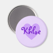 クロエ（紫） マグネット (正面/裏面)