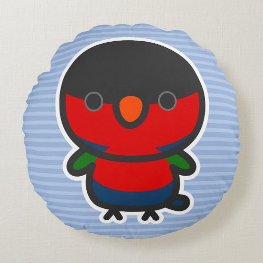 クロオビインコ ラウンドクッション (正面)