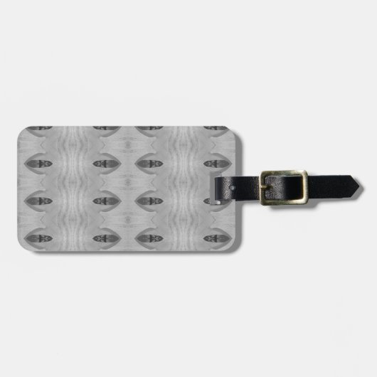 クロカスイカットポーフモノトーンの ラゲッジタグ (正面横)