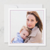 クロカスリース母の日の写真カード カード (裏面)