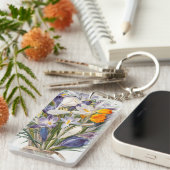 クロカス春花植物学フローラアート キーホルダー (正面右)