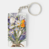 クロカス春花植物学フローラアート キーホルダー (裏面)