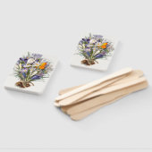 クロカス春花植物学フローラアート ハンドファン (組立なし)