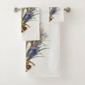 クロカス春花植物学フローラアート バスタオルセット (インサイチュ)