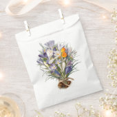 クロカス春花植物学フローラアート フェイバーバッグ (クリップ留めされた状態)