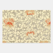 クロカス春花植物学フローラアート ラッピングペーパーシート (正面3)