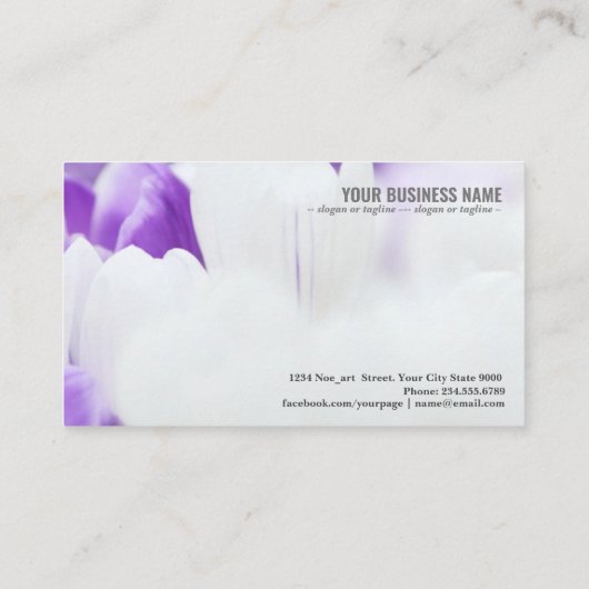 クロカス背景 名刺 (裏面)