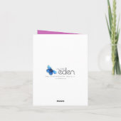 クロカス・アート「感謝していアンティ」紫のカード サンキューカード (裏面)