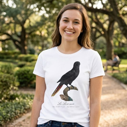 クロガシラインコ (Chalcopsitta atra) Tシャツ