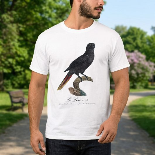 クロガシラインコ (Chalcopsitta atra) Tシャツ