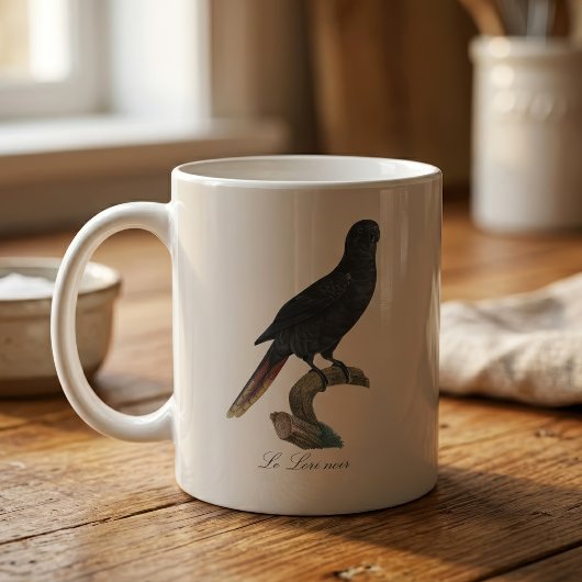 クロガシラオオインコ (Chalcopsitta atra) コーヒーマグカップ