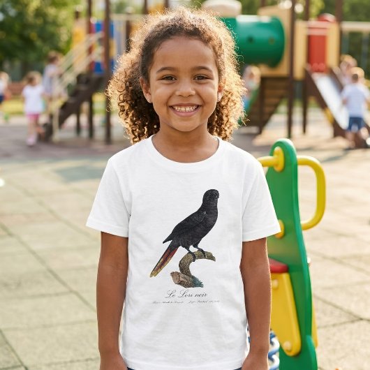 クロガシラオオインコ (Chalcopsitta atra) Tシャツ