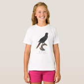 クロガシラオオインコ (Chalcopsitta atra) Tシャツ (正面フル)