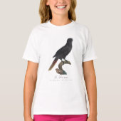 クロガシラオオインコ (Chalcopsitta atra) Tシャツ (正面)