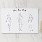 クロキススケッチ姿スケッチ用ファッションデザイン ペーパーパッド (インサイチュ)