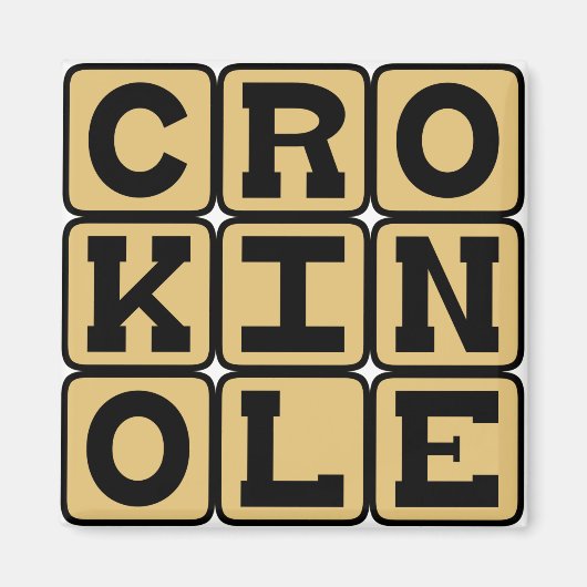クロキノール、ボードゲーム マグネット (正面)