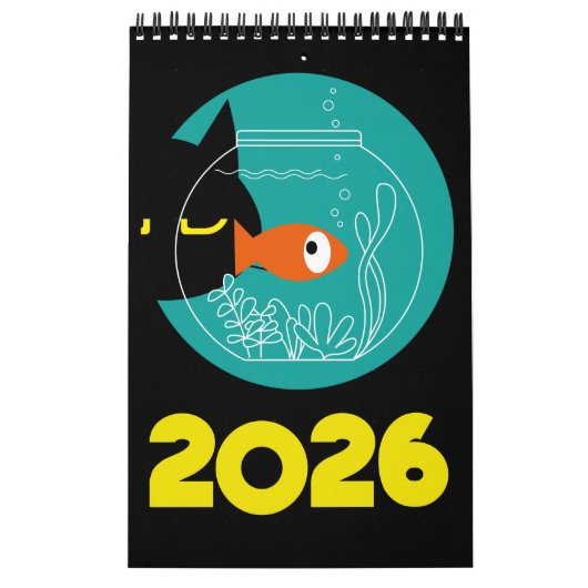 クロキャット 2026年 カレンダー (カバー)