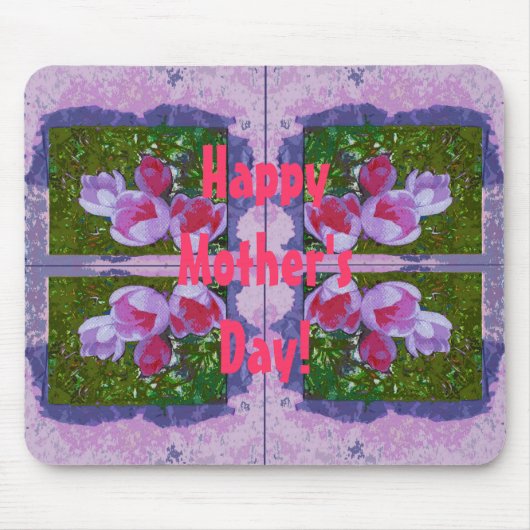 クロキュースとハッピーマザーズデイマウスマット マウスパッド (正面)