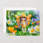 クロキュースの咲く春の妖精 シーズンポストカード (正面/裏面)