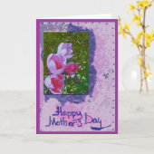 クロキュース付きマザーズデイカード カード (黄色い花)