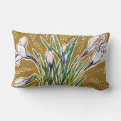 クロキュース、花柄、美しい春の花 ランバークッション (裏面)