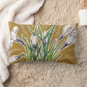 クロキュース、花柄、美しい春の花 ランバークッション (ブランケット)