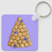 クロクエンブーシュチュックスブンクリームパフ結婚ズケーキ キーホルダー (裏面)