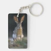 クロクサダイウサギ, Lepus californicus, 2 キーホルダー (裏面)