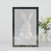 クロクビワタオウサギ, Lepus californicus, 2 便箋 (スタンド正面)