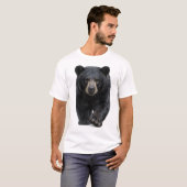 クロクマが近づく Tシャツ (正面フル)