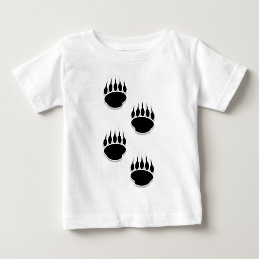 クロクマの足跡 ベビーTシャツ (正面)