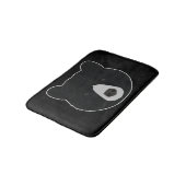 クロクマの顔 バスマット (アングル)