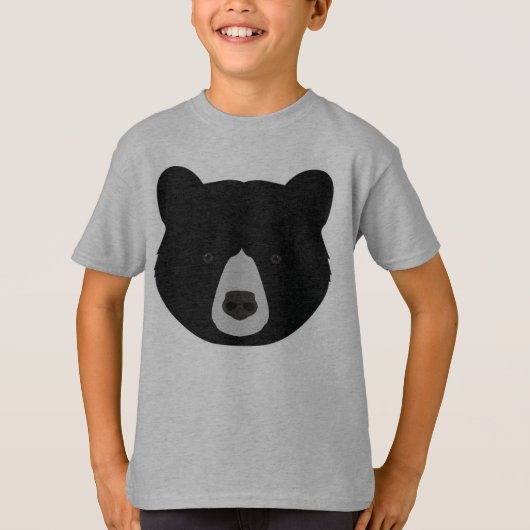 クロクマの顔 Tシャツ (正面)