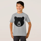 クロクマの顔 Tシャツ (正面フル)