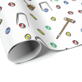 クロケお洒落ハカラフルハ図解入りの、写真付きのド ラッピングペーパー