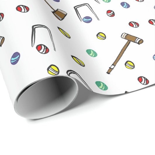 クロケお洒落ハカラフルハ図解入りの、写真付きのド ラッピングペーパー (ロールコーナー)