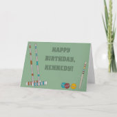 クロケゲームカスタム誕生日 カード (正面)