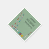 クロケセット、ヤードゲームカスタムパーティー スタンダードカクテルナプキン (角)