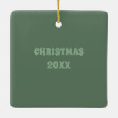 クロケセット、ローンゲームセラミッパーソナライズされたクオルナム セラミックオーナメント (裏面)