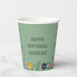 クロケットセット、ヤードゲームカスタム屋外パーティー 紙コップ