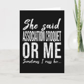 クロケット贈おもしろい与アイディア カード (正面)