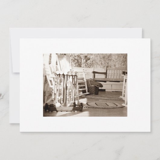 クロケット、おもしろい、パーティー時間招待状 招待状 (正面)