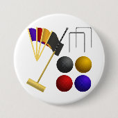 クロケボタンのゲーム 缶バッジ (正面)